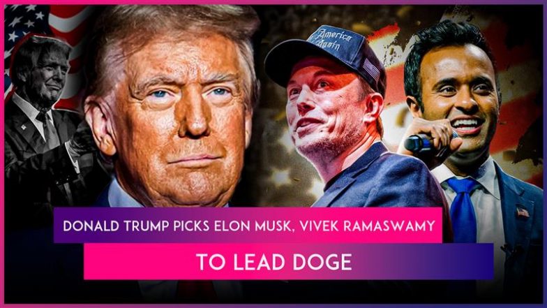 Elon Musk, Vivek Ramaswamy To Head Department of Government Efficiency (DOGE), Announces US President-Elect Donald Trump