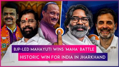 Assembly Election Results 2024: Landslide Win for BJP-Led MahaYuti in Maharashtra, JMM-Led INDIA Retains Jharkhand