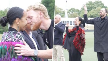 England Cricketers Receives Traditional Maori 'Hongi' Welcome in New Zealand Ahead of NZ vs ENG Test Series 2024 (Watch Video)