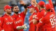 England Beat West Indies by Three Wickets in 3rd T20I 2024; Saqib Mahmood, Jamie Overton and Sam Curran Shine As Three Lions Take Unassailable 3–0 Lead To Secure Series