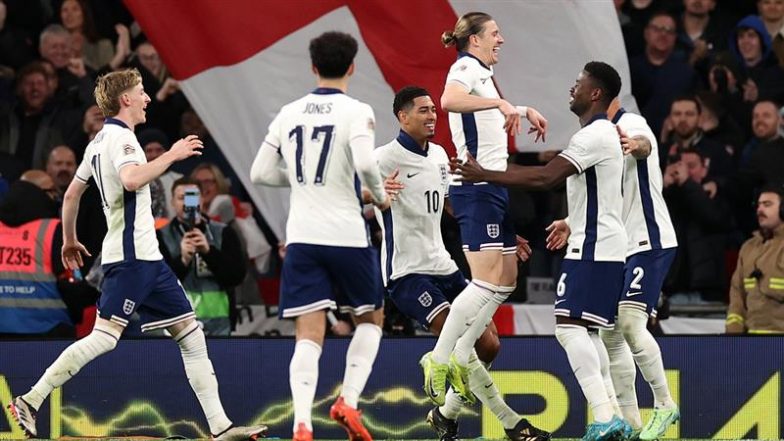 England 5–0 Ireland, UEFA Nations League 2024–25: Harry Kane, Anthony Gordon, Conor Gallagher, Jarrod Bowen and Taylor Harwood-Bellis Score As Three Lions Dominate Boys in Green