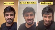 Fan's Amazing Mimicry of MS Dhoni, Rohit Sharma, Ravi Shastri, Sachin Tendulkar and Other Cricketers and Commentators is Too Good to Miss! (Watch Viral Video)