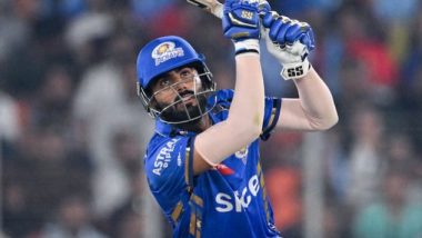 Mumbai Indians Squad for IPL 2025: Naman Dhir Sold to MI for INR 5.25 Crore at Indian Premier League Auction