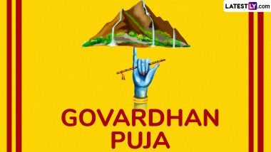 Govardhan Puja 2024 Wishes and Greetings: Share Messages, Quotes, HD Images and Wallpapers to Celebrate the Auspicious Occasion