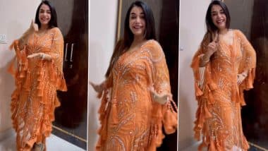 Kulhad Pizza Couple Desi Viral Video: Sehaj Arora’s Wife, Gurpreet Kaur Grooves to Trending Instagram Song in Stunning Ethnic Ensemble (Watch Video)