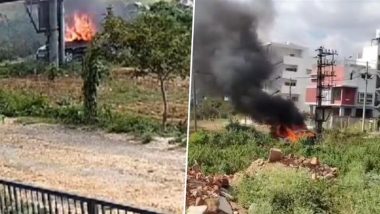 Bengaluru Businessman Charred to Death Inside Car, Police Suspect Suicide; Video Surfaces