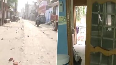 Sambhal Shahi Jama Masjid Survey: Houses Damaged, Stones Scattered on Streets After Clashes in UP Over Mosque Survey (Watch Video)