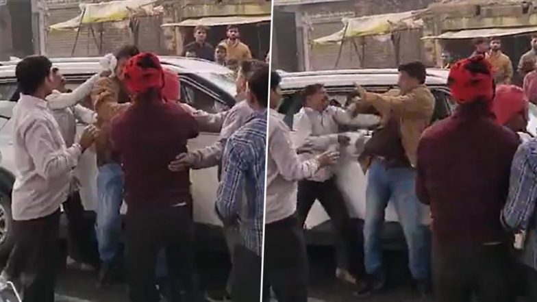 Varanasi Cop Thrashed By Mob in Front of Family After His Car Collides With Auto-Rickshaw, Probe Ordered After Video Goes Viral