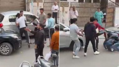 Ghaziabad: Parking Dispute Turns Violent As Man Kicked and Punched in Uttar Pradesh; Probe Ordered As Video Goes Viral