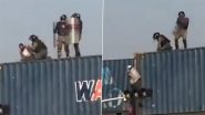 Imran Khan Supporter Offering Namaz on Cargo Containers in Islamabad Pushed by Pakistan Police, Video Goes Viral