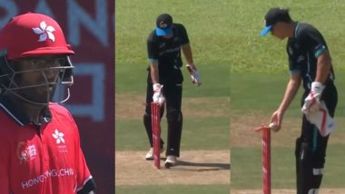 Comedy of Errors! Hong Kong China Lose Three Wickets to Run Outs in One Over During Hong Kong Sixes 2024 Match Against New Zealand (Watch Video)