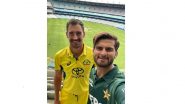 ‘Left-Arm Pace Royalty at the MCG’ Shaheen Afridi and Mitchell Starc Pose For Selfie Ahead of AUS vs PAK ODI Series 2024, Pic Goes Viral