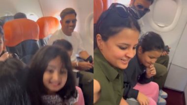 Little Fan Meets MS Dhoni in Flight on Her Birthday, Sakshi and Ziva Accompany Ex-CSK Captain; Video Goes Viral