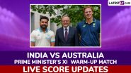 India vs Australia Prime Minister's XI Live Score Updates of Day 1: Rain Set To Delay Start