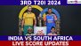 IND 106/2 in 8.2 Overs | India vs South Africa Live Score Updates of 3rd T20I 2024: Abhishek Sharma Completes His Half-Century