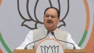 Congress Joined Hands With Those Who Are Weakening India, Alleges BJP President JP Nadda