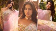 Janhvi Kapoor’s Multicoloured Saree Is the Perfect Blend of Dreamy and Glamorous, Actress' Traditional Look Wins the Internet (View Pictures)