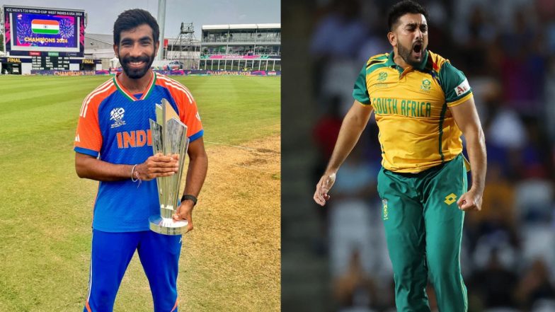 Tabraiz Shamsi Shares He and Jasprit Bumrah Have Similar Stats in T20Is, South African Spinner Says 'Such a Crazy Coincidence' (See Post)