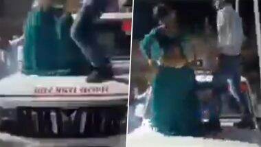 Jhansi: Woman Performs 'Obscene' Dance With Man on Bonnet of SDM's Car in Uttar Pradesh, Case Registered Against Driver After Viral Video Surfaces