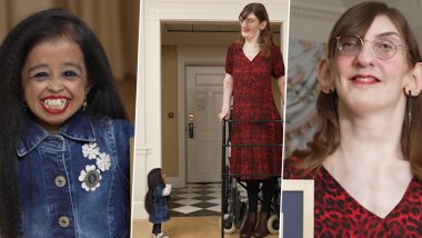 Jyoti Amge and Rumeysa Gelgi’s Adorable Moment: World’s Shortest and Tallest Women Meet Over Afternoon Tea in London for Guinness World Records Day