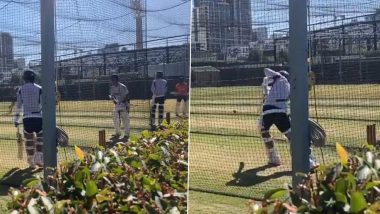 KL Rahul Sweats It Out at Net Session in Australia After Emerging As Favourite to Replace Rohit Sharma As Opener in IND vs AUS Perth Test (Watch Video)