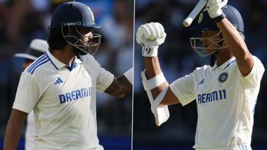 India vs Australia 1st Test 2024 Day 2 Highlights Video: Watch Yashasvi Jaiswal and KL Rahul's 172-Run Partnership Put India in Control