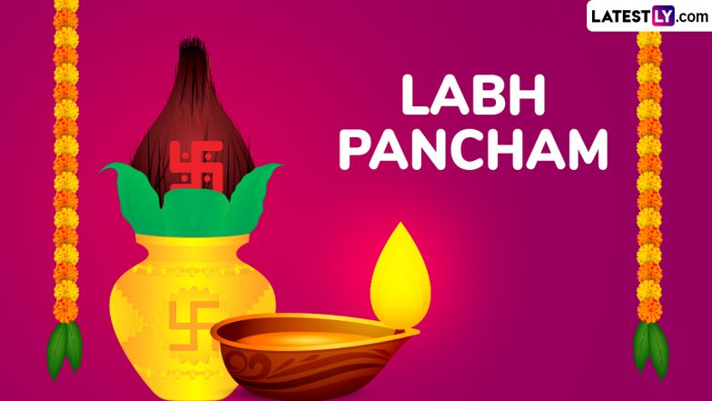 Labh Pancham 2024 HD Wallpapers and Images for Free Download Online: Send Gyan Panchami Wishes, Greetings, Saubhagya Panchami Quotes and Messages to Celebrate the Day