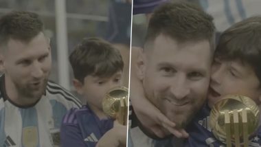 FIFA Posts Children's Day 2024 Wishes in Tamil, Shares Video of Lionel Messi With Son Ciro After Adding Ilayaraja's Kanmani Anbodu As BGM