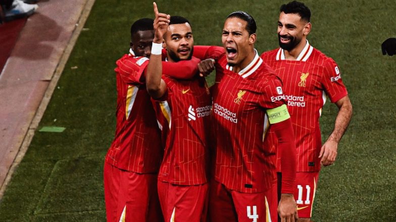 Liverpool 2–0 Real Madrid, UEFA Champions League 2024–25: Alexis Mac Allister, Gody Gakpo Score As Reds Beat Carlos Ancelotti and Men at Anfield