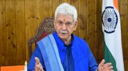 Jammu and Kashmir Assembly To Elect New Speaker on November 4, Lieutenant Governor Manoj Sinha To Address House