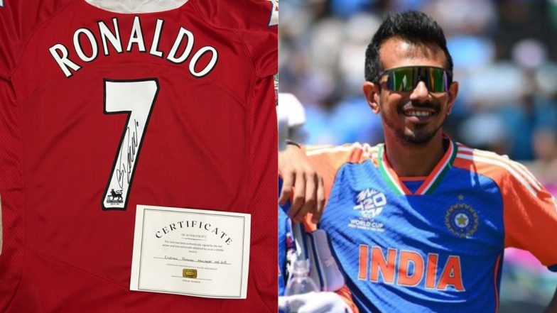 Yuzvendra Chahal Receives Cristiano Ronaldo’s Manchester United Jersey Number 7 As Gift