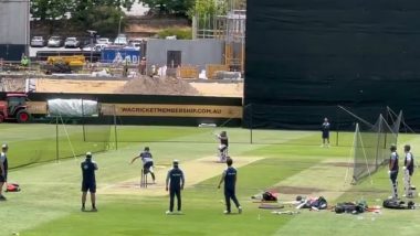 Marnus Labuschagne Bowls Bouncer to Australia Captain Pat Cummins During Net Session Ahead of the IND vs AUS 1st Test in Border-Gavaskar Trophy 2024-25 (Watch Video)