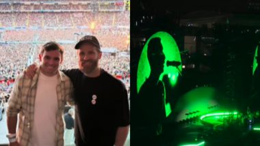 Kane Williamson Enjoys Coldplay Concert with Test Captain Tom Latham Ahead of New Zealand vs England 2024 Test Series (Watch Video)