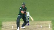 Shaheen Afridi Plays MS Dhoni-Like Helicopter Shot Against Aaron Hardie During AUS vs PAK 3rd T20I 2024 (Watch Video)