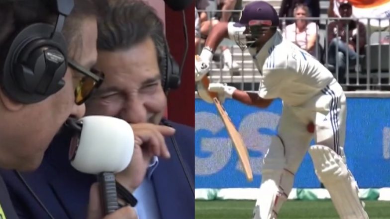 ‘Desi Vibe’ Wasim Akram and Ravi Shastri Engage in Hilarious Conversation After Ball Hits Rishabh Pant’s Groin While Batting During IND vs AUS 1st Test 2024 (Watch Video)