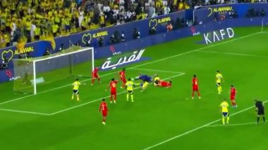 Cristiano Ronaldo Goal Video: Watch CR7 Net Poacher's Goal to Give Al-Nassr Lead During Saudi Pro League 2024-25 Match Against Al-Qadisiyah