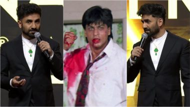 Vir Das at International Emmys 2024: This Iconic ‘Shah Rukh Khan’ Dialogue Gets Mention in Host’s Opening Monologue That Roasts Will Smith, American Elections and Elon Musk! (Watch Video)