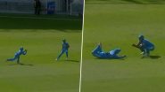 Teamwork at Its Best! Mohamed Amaan and Yudhajit Guha Combine To Take Haroon Arshad’s Catch During IND vs PAK ACC Men’s U19 Asia Cup 2024 Match (Watch Video)