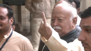 Maharashtra Assembly Elections 2024: RSS Chief Mohan Bhagwat Casts His Vote in Nagpur (Watch Video)