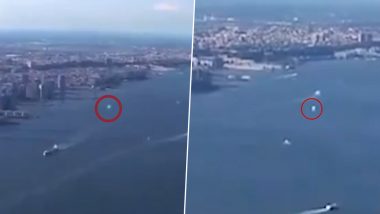 UFO Caught on Camera? Mysterious Orb-Like Object Spotted Over New York City Skyline in Chopper Camera Footage Sparking Alien Conspiracies (Watch Viral Video)