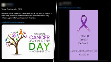 National Cancer Awareness Day 2024 Messages: Netizens Share Images, Wallpapers, Quotes, Videos and Informative Posts to Raise Awareness About the Disease