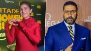 Amid Link-Up Rumours With Abhishek Bachchan, Actress Nimrat Kaur Grabs Attention With a Hand Heart Gesture at ‘Citadel-Honey Bunny’ Premiere