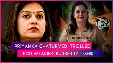 Priyanka Chaturvedi Trolled: Shiv Sena UBT Leader Faces Backlash After Picture of Her Wearing INR 30,000 Burberry T-Shirt on Polling Day Goes Viral, She Says ‘Promise Won’t Let Your Trolling Shop Close’