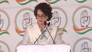 Priyanka Gandhi Criticises Ruling BJP for Its Policies, Claims Maharashtra Deprived of Jobs as Key Projects Shifted to Gujarat