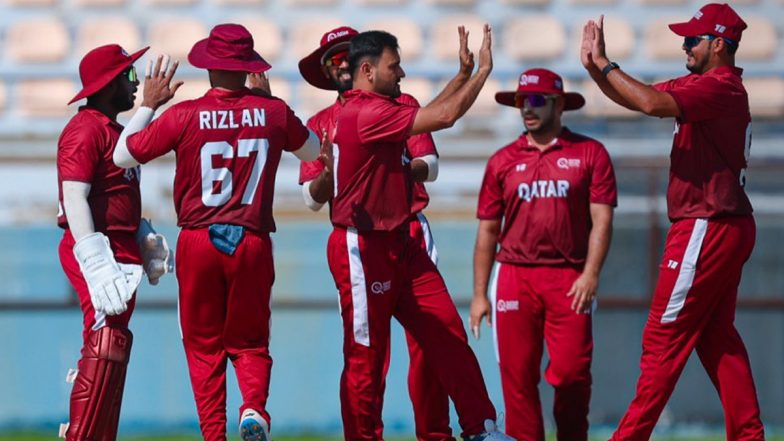 Qatar vs Saudi Arabia, ICC T20 World Cup Asia Qualifiers B 2024 Live Streaming and Telecast Details: How To Watch QAT vs SAU Cricket Match Online on TV Channels?