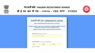 Download RRB RPF SI Admit Card 2024 for December 2 Exam at rrbapply.gov.in