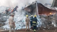 Rangareddy Fire: Massive Blaze Engulfs Diaper Manufacturing Unit in Telangana&rsquo;s Nandigama Area, No Casualties Reported (Watch Video)
