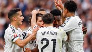 Real Madrid vs Osasuna Result: Vinicius Jr’s Hat-Trick Powers Defending Champions to 4–0 Win in La Liga 2024–25 But Injuries Threaten To Derail Los Blancos’ Season