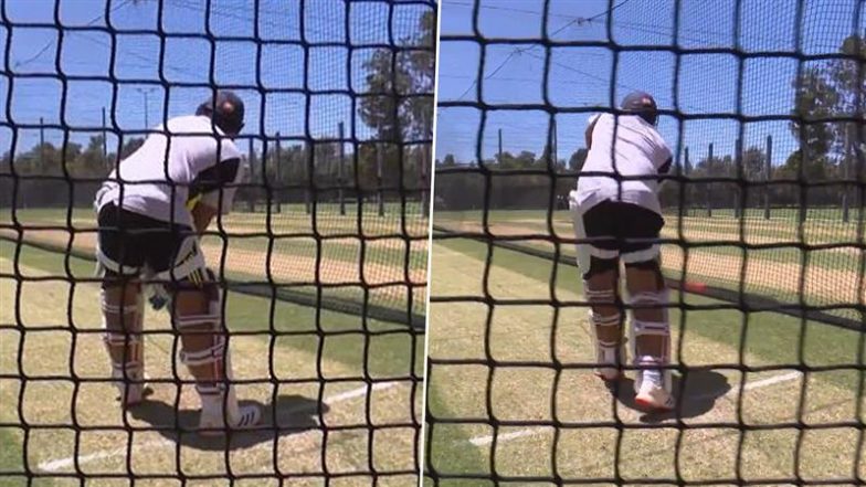 Rohit Sharma Sweats It Out in Nets During Batting Practice Ahead of IND vs AUS BGT 2024–25 2nd Test in Adelaide, Video Goes Viral