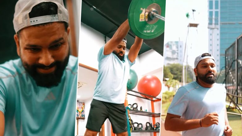 Rohit Sharma Sweats Out in Gym Ahead of Border-Gavaskar Trophy 2024–25 (Watch Video)